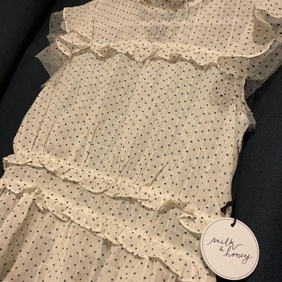 Shear polka dot blouse - Picture 2 of 2